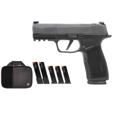 SIG SAUER P365 TACPRO XMACRO 9mm 3.7in Gray Pistol w/ 3x17rd/2x21rd Magazines & Savior Bag (365XCA-9-GYXR3-TACPRO)