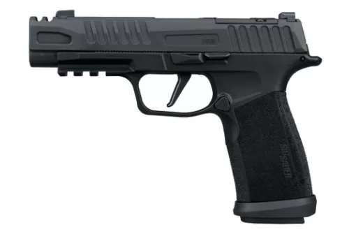 Sig Sauer 365XF9COMP10 P365 Fuse COMP 9mm Luger 10+1 3.70" Black Barrel, Black Nitron Stainless Steel Integrated Compensator/Optic Ready/Serrated Slide, Black Stainless Steel Frame w/Beavertail & Pica