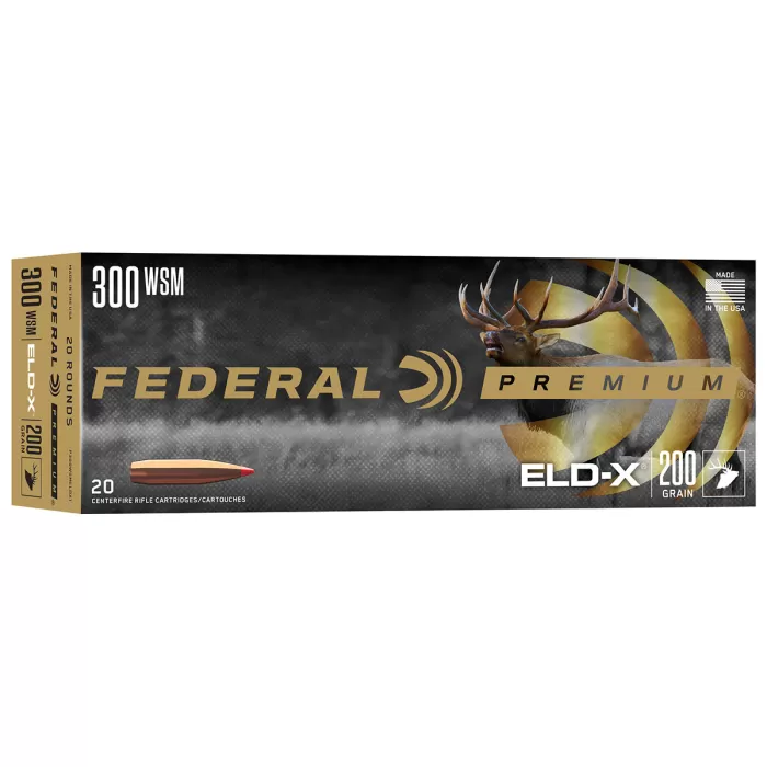 Federal Premium, .300 WSM, ELD-X, 200 Grain, 20 Rounds Federal Premium, .300 WSM, ELD-X, 200 Grain, 20 Rounds