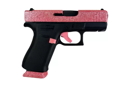 GLOCK 43X 9MM 2-15RD Mags W/FR Bubble Gum Glitter Gun
