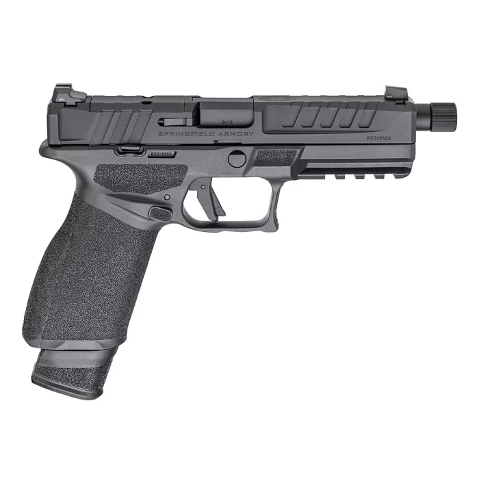 Springfield Echelon 9mm 5.28" 20rd Threaded Barrel Pistol, Black - ECT9459B-3D Springfield Echelon 9mm 5.28" 20rd Threaded Barrel Pistol, Black - ECT9459B-3D