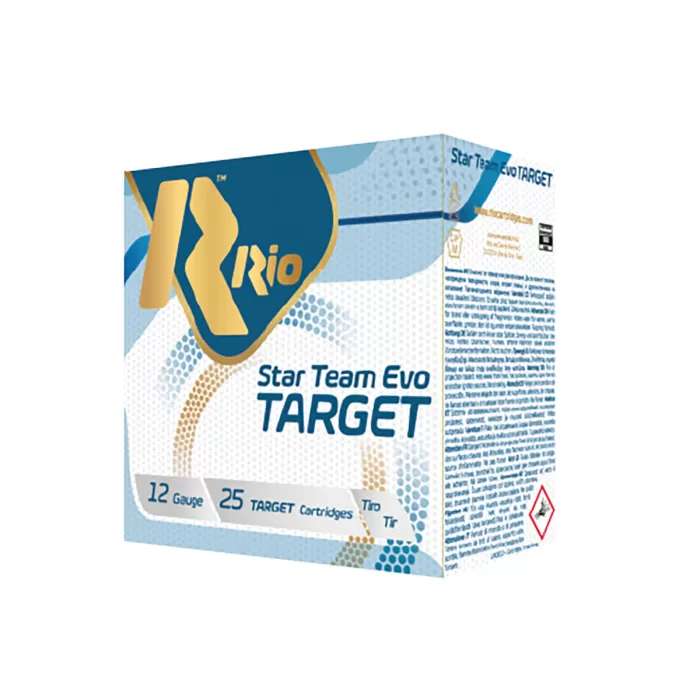Rio Star Team EVO 12 Ga, 2.75", 1 oz, 1200 fps, 8 Shot, 25rd Box Rio Star Team EVO 12 Ga, 2.75", 1 oz, 1200 fps, 8 Shot, 25rd Box