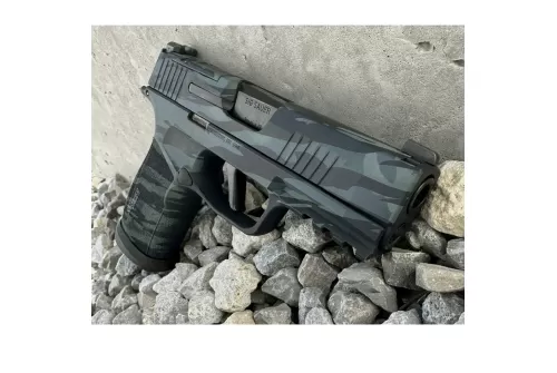 P365-XMACRO TACOPS 9MM 3.7''BBL (4)17RD BLACK MULTI CAMO