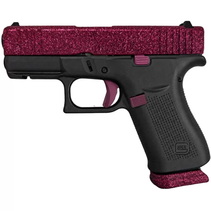 GLOCK 43X 9MM 2-15RD Mags W/FR Black Cherry Glitter Gun GLOCK 43X 9MM 2-15RD Mags W/FR Black Cherry Glitter Gun