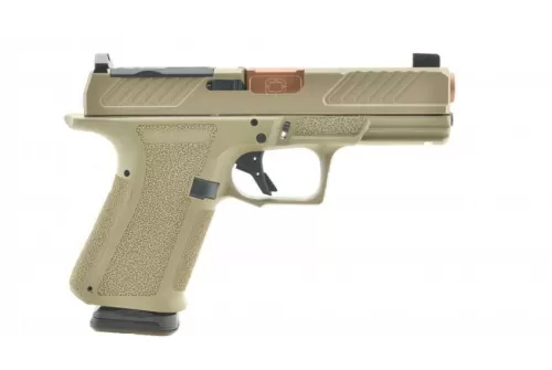 Shadow Systems MR920 Combat Slide Optic Pistol 9mm 4 in FDE Frame Unthreaded Barrel Bronze 15 rd.