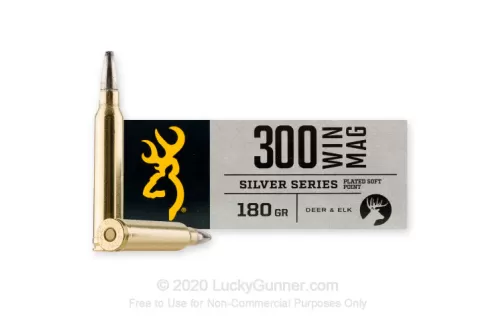 300 Winchester Magnum - 180 Grain SP - Browning Silver Series - 20 Rounds