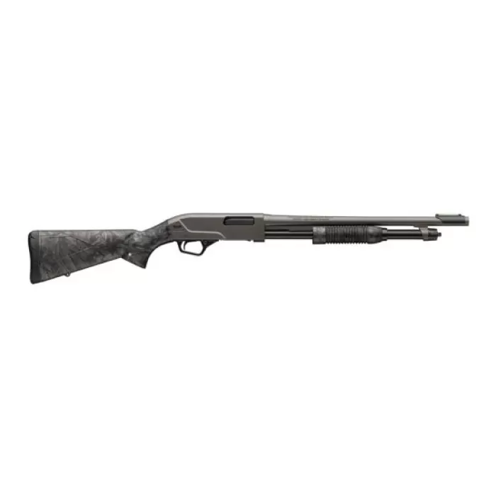Winchester SXP Hybrid Defender 12 Gauge Pump Action Shotgun - Forged Carbon, 18" Barrel, Versatile Design - 512458395