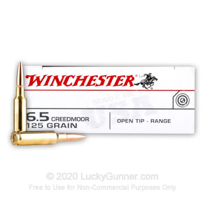 Winchester White Box USA 6.5 Creedmoor Ammo 125 Grain Jacketed Hollow Point Case of 200 (10 Boxes of 20)