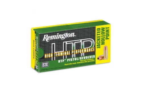 Remington High Terminal Performance 9mm 147gr JHP Ammunition, 50 Round Box - RTP9MM8