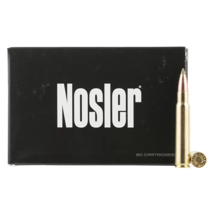 Nosler 8x57 JS Mauser 180 grain Expansion Tip Lead-Free Rifle Ammo, 20/Box - 40643