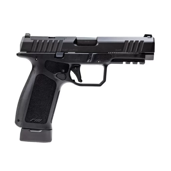 Rost Martin RM1F 9mm, 4.5" Barrel, Optic Ready, 15 rnd - Black [MPN:RM1FBLKOSP15]