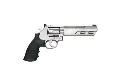 Smith & Wesson Performance Center Model 686 Competitor 6" Weighted Barrel Large .357 Mag/.38 S&W Spl +P Revolver, Matte Silver - 170319