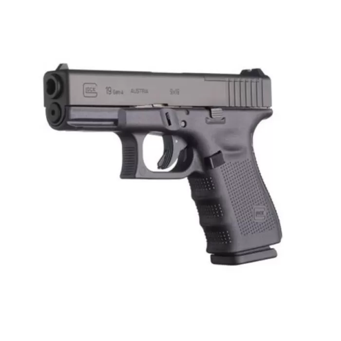 Glock 19 Gen 4 MOS 9mm Pistol, Black Glock 19 Gen 4 MOS 9mm Pistol, Black
