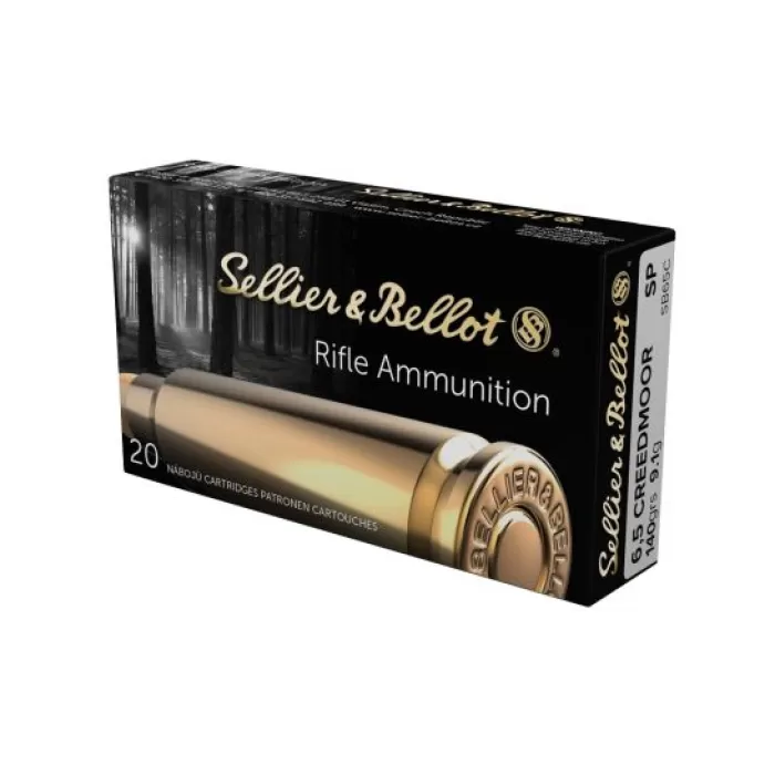 S&B 6.5 Creedmoor 140gr SP 20 Rounds Ammunition - SB65C S&B 6.5 Creedmoor 140gr SP 20 Rounds Ammunition - SB65C
