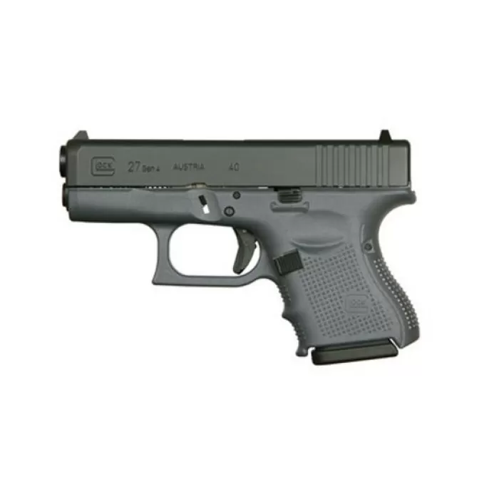 Glock 27 Gen 4 Subcompact .40 S&W 3.42" 9 Round Pistol, Gray - PG2750201GF Glock 27 Gen 4 Subcompact .40 S&W 3.42" 9 Round Pistol, Gray - PG2750201GF