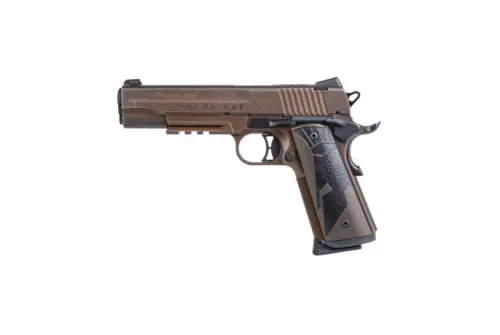 Sig Sauer 1911 Spartan II .45 ACP Pistol, Distressed Coyote Tan - 1911R-45-SPARTANII