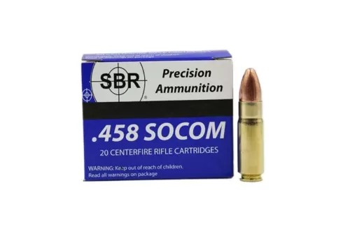 SBR .458 SOCOM 500 Gr FMJ Subsonic