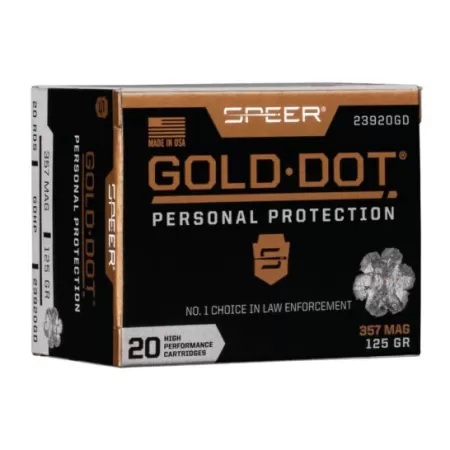 Speer Gold Dot Personal Protection .357 Mag 125 gr 20 Rounds Ammunition - 23920GD