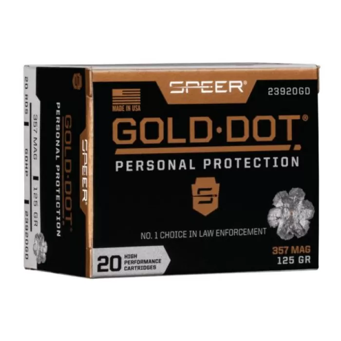 Speer Gold Dot Personal Protection .357 Mag 125 gr 20 Rounds Ammunition - 23920GD