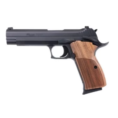 Sig Sauer P210 Standard 9mm Pistol, Black w/ Walnut Grips - 210A-9-B
