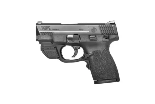 SMITH & WESSON M&P45 Shield M2.0 .45 ACP 3.3in 1x6rd 1x7rd Pistol with Crimson Trace Green Laserguard (11881)
