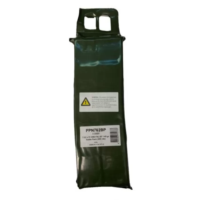 Prvi Partizan Mil Spec 145 gr FMJBT 7.62 Ammo Battlepack, 200rds - PPN762BP Prvi Partizan Mil Spec 145 gr FMJBT 7.62 Ammo Battlepack, 200rds - PPN762BP