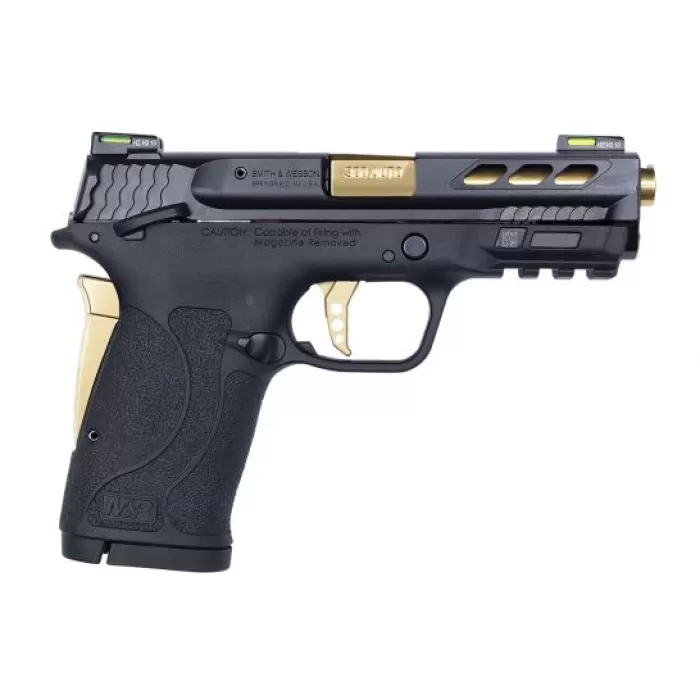 S&W Performance Center M&P380 Shield EZ .380 ACP Pistol, Gold Barrel - 12719