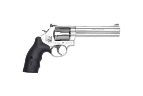SMITH & WESSON 686 357MAG USA SERIES 6 MATTE SS SYN GRIP 6RD 13184
