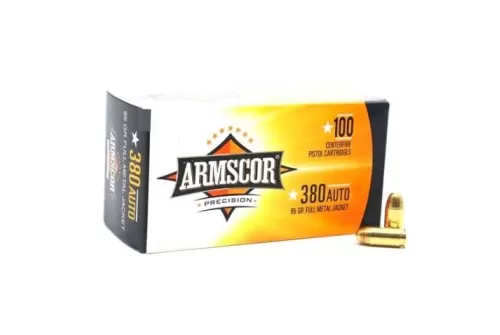 Armscor 50315 Pistol Value Pack 380 ACP 95 gr Full Metal Jacket (FMJ) 100rds/Bx