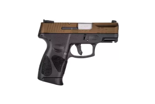 Taurus G2C 12rd 3.2" 9mm Pistol, Black w/ Bronze Slide - 1-G2C93A-12