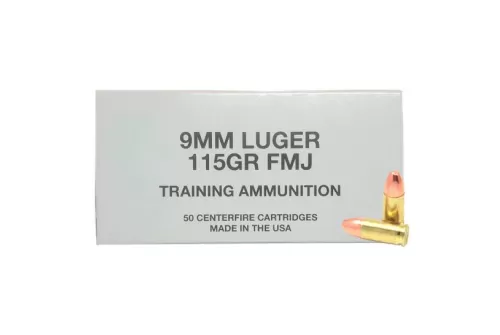 Cci Ammunition Cci Ammo 9mm Luger 115gr. Fmj Blazer Brass 50-pack White Box