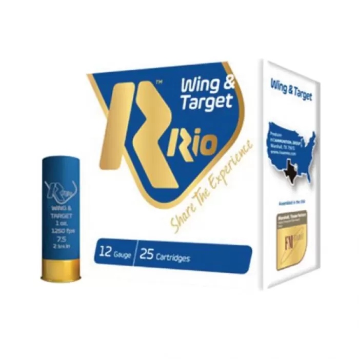 Rio Ammunition Wing & Target, Rio Wt288 12 2.75 1oz Wing/trgt 25/10 Rio Ammunition Wing & Target, Rio Wt288 12 2.75 1oz Wing/trgt 25/10