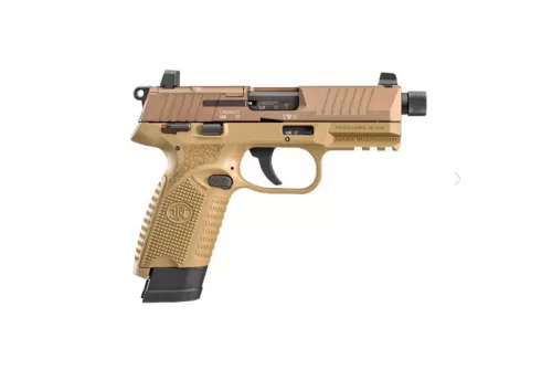 FN Pistol 502 Tactical 22lr Pistol 10rd 4.6" FDE - 66-101009