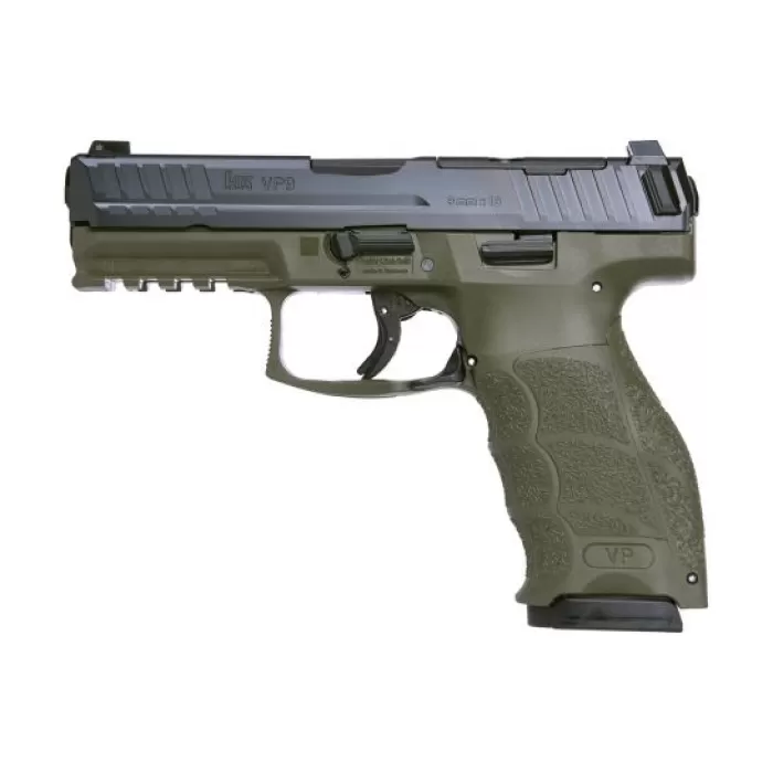 HK Pistol VP9 9mm Pistol 17rd 4.1" NS OR ODG - 81000612 HK Pistol VP9 9mm Pistol 17rd 4.1" NS OR ODG - 81000612