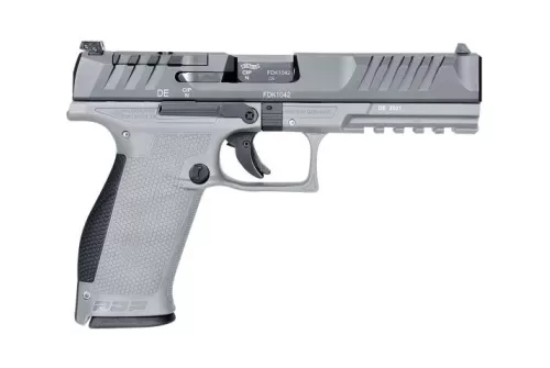 Walther Arms Walther Arms Pdp Full-Size, 9Mm, 5" Barrel, 3-Dot Sights, Optics Ready, Grey Slide, Grey Frame, 18-Rd, Ivs Exlusive 2858401GY