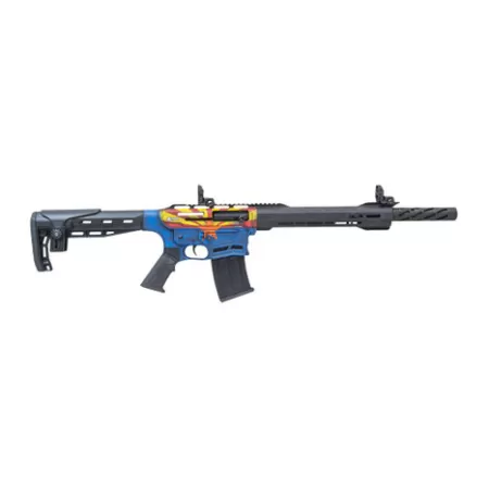 Citadel CBOSS2512-AZ Boss25  12 Gauge 3" 5+1 18.75" Threaded Barrel, Arizona Flag Steel Receiver w/Picatinny Rail, Adj Comb Synthetic Butt Stock, Picatinny Rail Forend, Polymer Grip