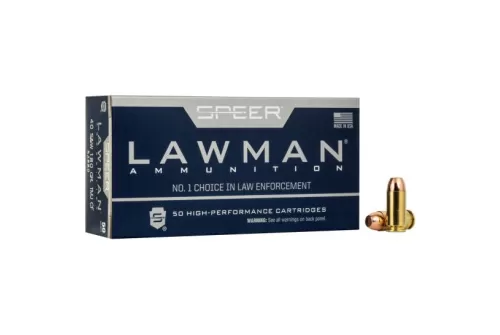 Speer Lawman Clean Fire Brass .40 SW 180-Grain 50-Rounds TMJ