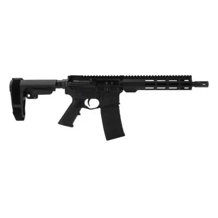 Andro Corp Industries 556103HB ACI-15 Halo 5.56 NATO 30+1 10.30" Black Nitride Threaded Barrel, Black Anodized Aluminum Receiver w/Picatinny Rail, M-LOK Handguard, Black Polymer SBA3 Pistol Brace, A2