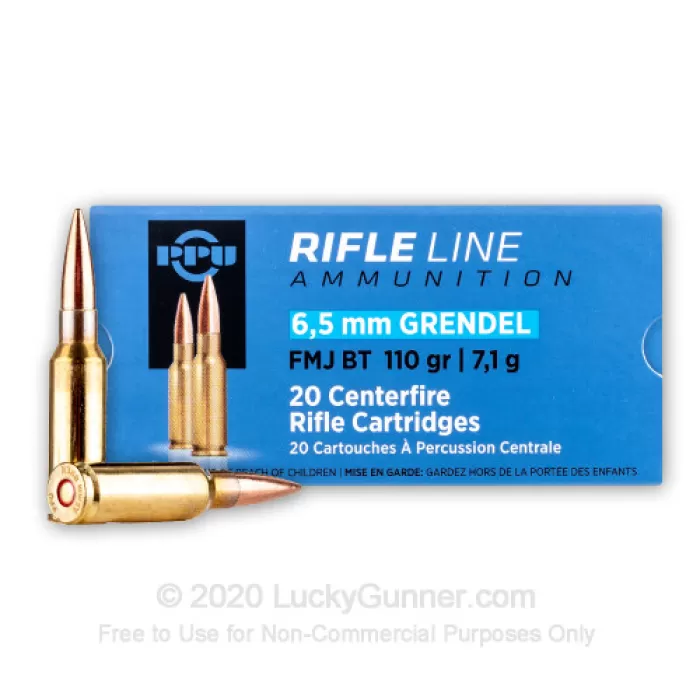 Prvi Partizan (PPU) - 6.5 Grendel - 110 Grain - FMJBT - 500 Rounds Prvi Partizan (PPU) - 6.5 Grendel - 110 Grain - FMJBT - 500 Rounds