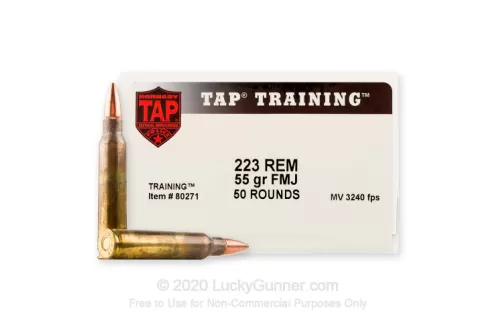 Hornady 80271: .223 Rem 55 gr TAP Training, 50/Box
