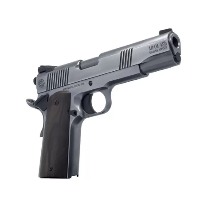 Dickinson LLC DKSN45LB Adam 1911 Lead Full Size 45 ACP 8+1 5" Stainless Barrel, Steel B Serrations Slide, Steel Frame w/Beavertail Dickinson LLC DKSN45LB Adam 1911 Lead Full Size 45 ACP 8+1 5" Stainless Barrel, Steel B Serrations Slide, Steel Frame w/Beavertail
