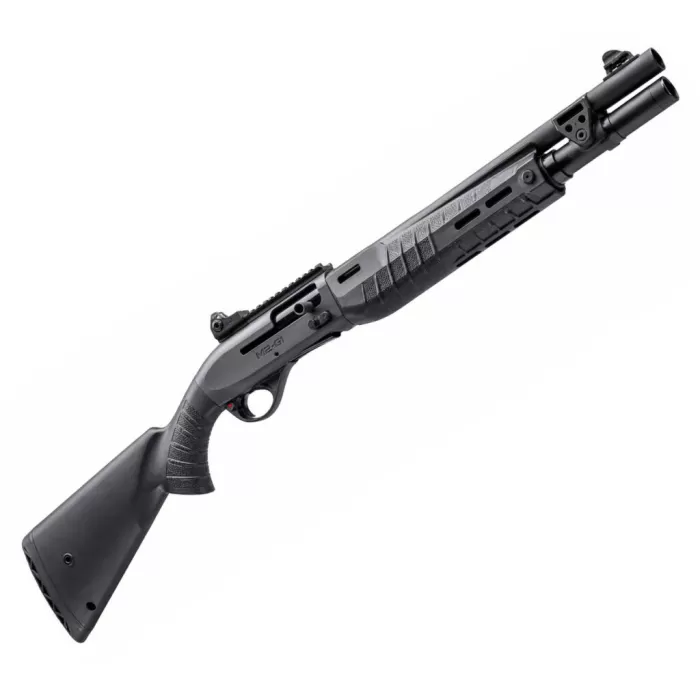 Benelli M2-G1 Tactical Semi-Auto Shotgun 11610, 12GA 18.5in, Fixed Stock, 5+1, Black with Anodized Gray Receiver
