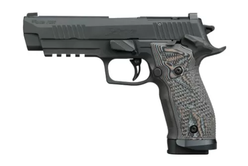 Sig Sauer 226X59XTMSAO P226 XFive Extreme Full Size 9mm Luger 10+1 5" Bull Barrel, Black Nitron Stainless Steel Optic Ready/Serrated Slide & Frame w/Beavertail & Picatinny Rail, Custom Hogue G10 Piran