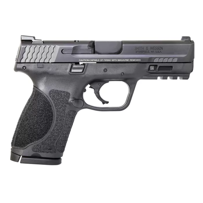Smith & Wesson 12098 M&P M2.0 Compact 40 S&W 4" 13+1 Black Black Armornite Stainless Steel Slide Black Interchangeable Backstrap Grip Smith & Wesson 12098 M&P M2.0 Compact 40 S&W 4" 13+1 Black Black Armornite Stainless Steel Slide Black Interchangeable Backstrap Grip