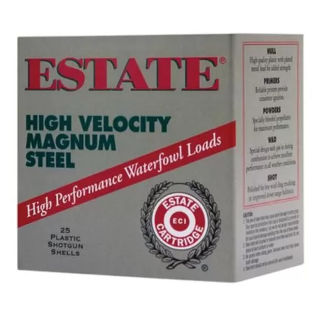 Estate High Velocity, Est Hvst20mm3     20 3in     Stl 25rds