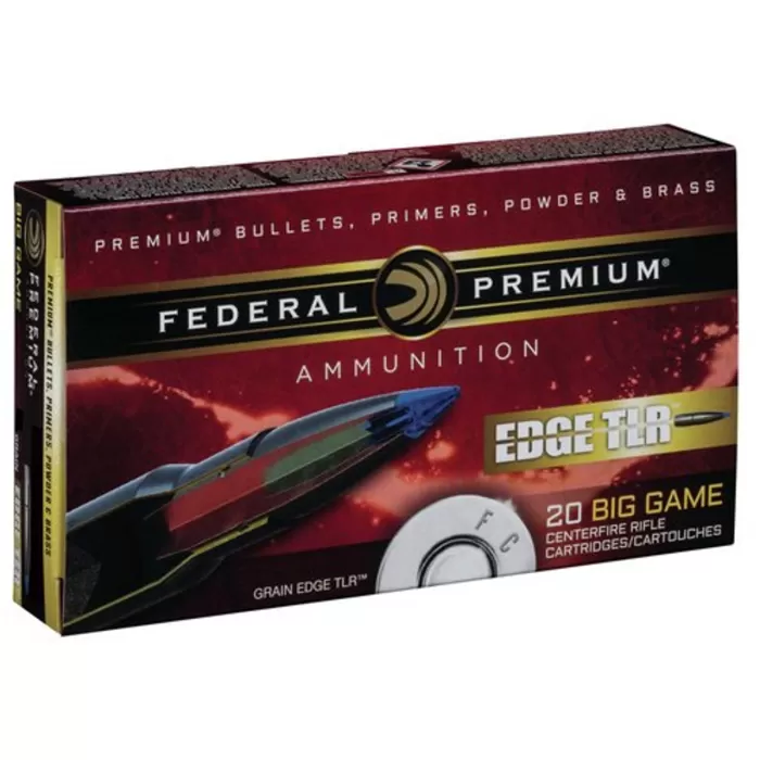 Federal Premium Edge TLE Rifle Ammunition 7mm Rem Mag 155 gr EDGE TLR 3000 20/ct, P7RETLR1 Federal Premium Edge TLE Rifle Ammunition 7mm Rem Mag 155 gr EDGE TLR 3000 20/ct, P7RETLR1