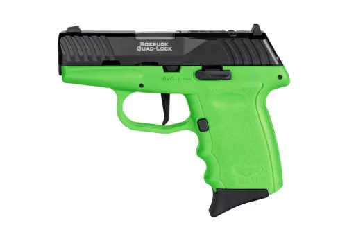 Sccy Dvg-1 Rdr Handgun 9Mm Luger 10Rd Magazine 3.1" Barrel Striker Fired Black Slide/Lime Green Frame DVG-1-CBLGRDR