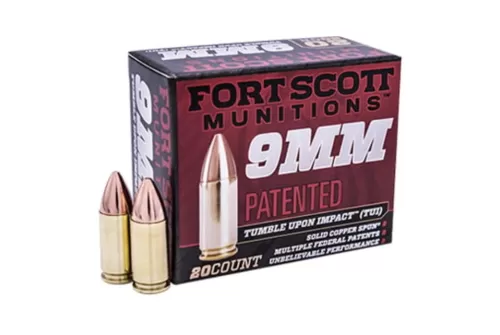Fort Scott Munitions TUI Brass 9mm 80-Grain 20-Rounds SCS