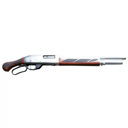 Black Aces Tactical Pro Series L Lever Action Shotgun - Silver  12Ga  18.5" Barrel  Walnut Furniture PSSLSW