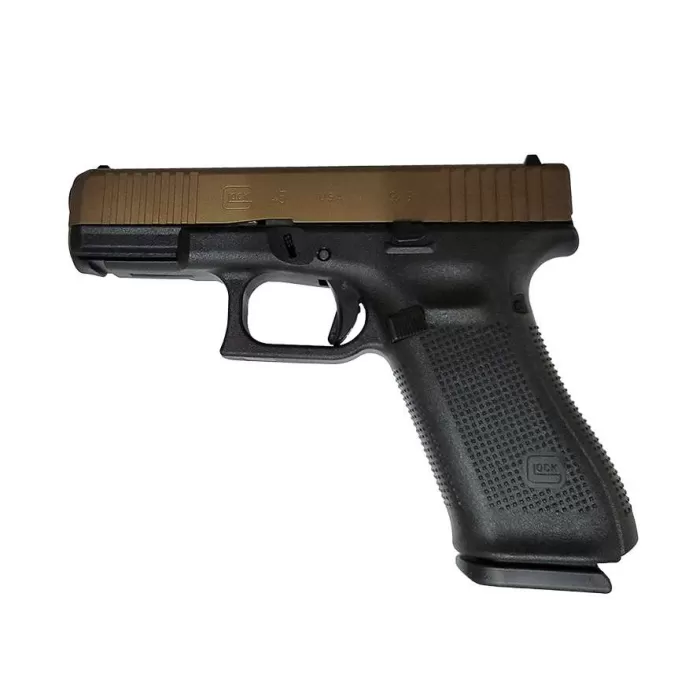 Glock 45 9mm Luger 4.02in Burnt Bronze Cerakote Pistol - 17+1 Rounds Glock 45 9mm Luger 4.02in Burnt Bronze Cerakote Pistol - 17+1 Rounds